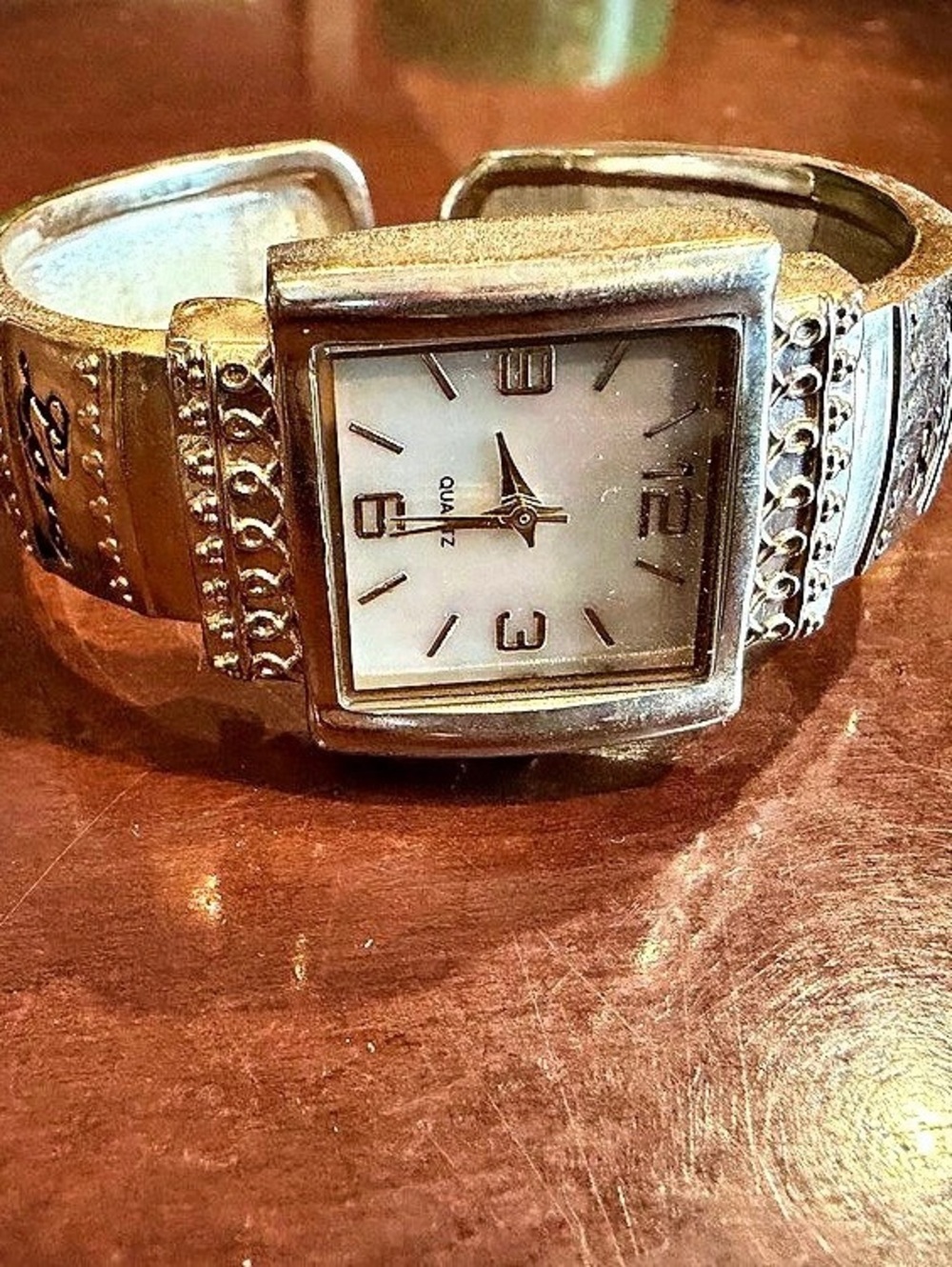 Quartz watch with engraved words on the band #luxury #timepiece
Two-Tone Bracele